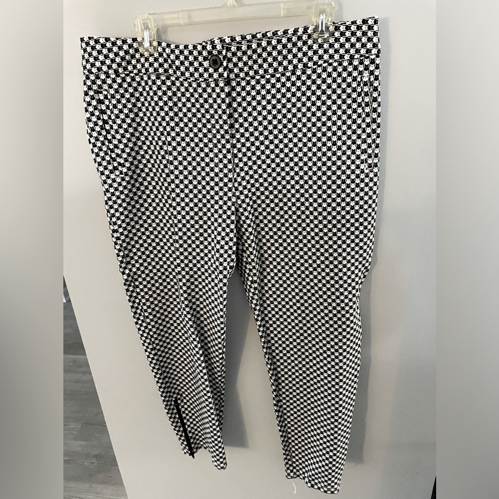 Betabrand cat print cropped pants